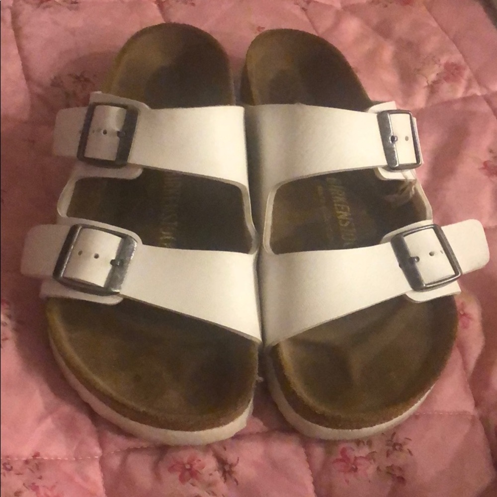 Size 6 white Birkenstock